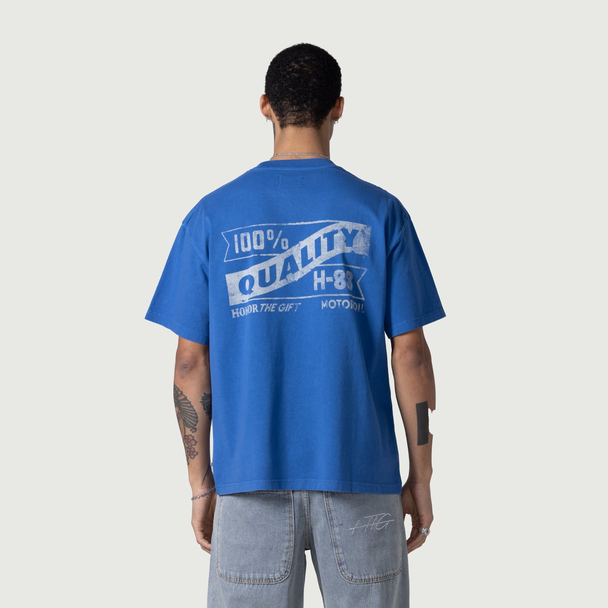 Vintage Oil Tee - Blue Vintage Oil Tee - Blue