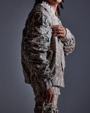 "Balboa" Denim Snakeskin Bomber (Brown) "Balboa" Denim Snakeskin Bomber (Brown)