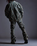 "Balboa" Denim Snakeskin Bomber (Blue) "Balboa" Denim Snakeskin Bomber (Blue)