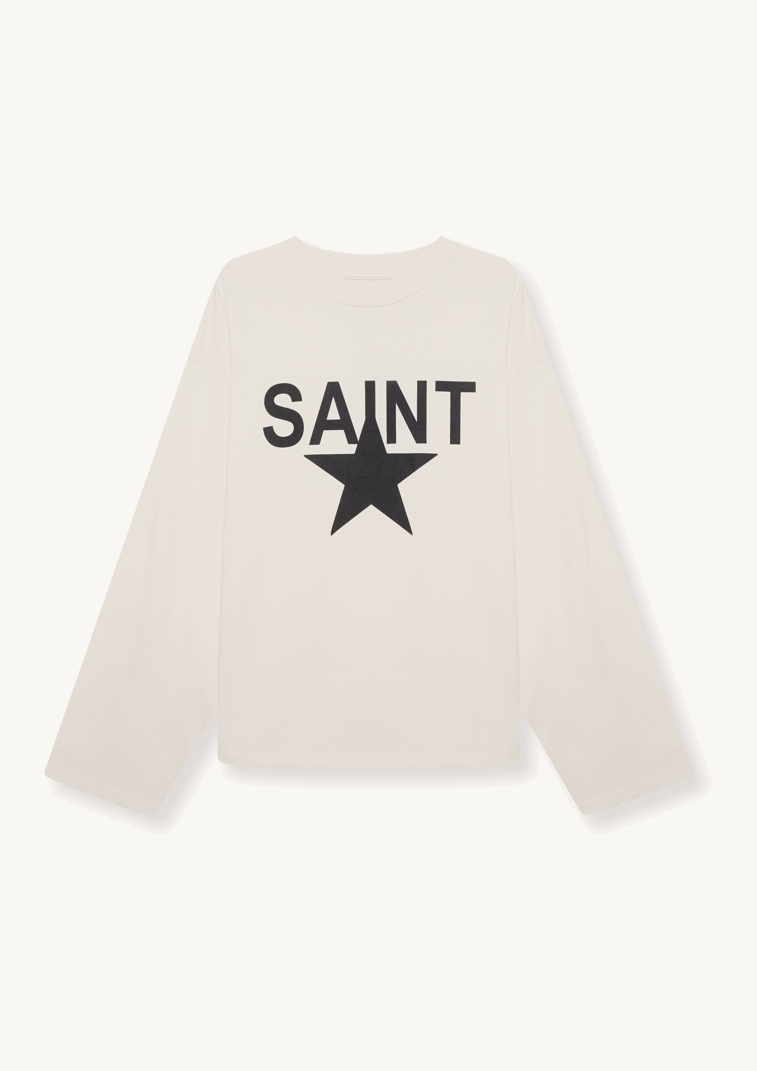 L/S Saint Star Tee - Chalk White L/S Saint Star Tee - Chalk White