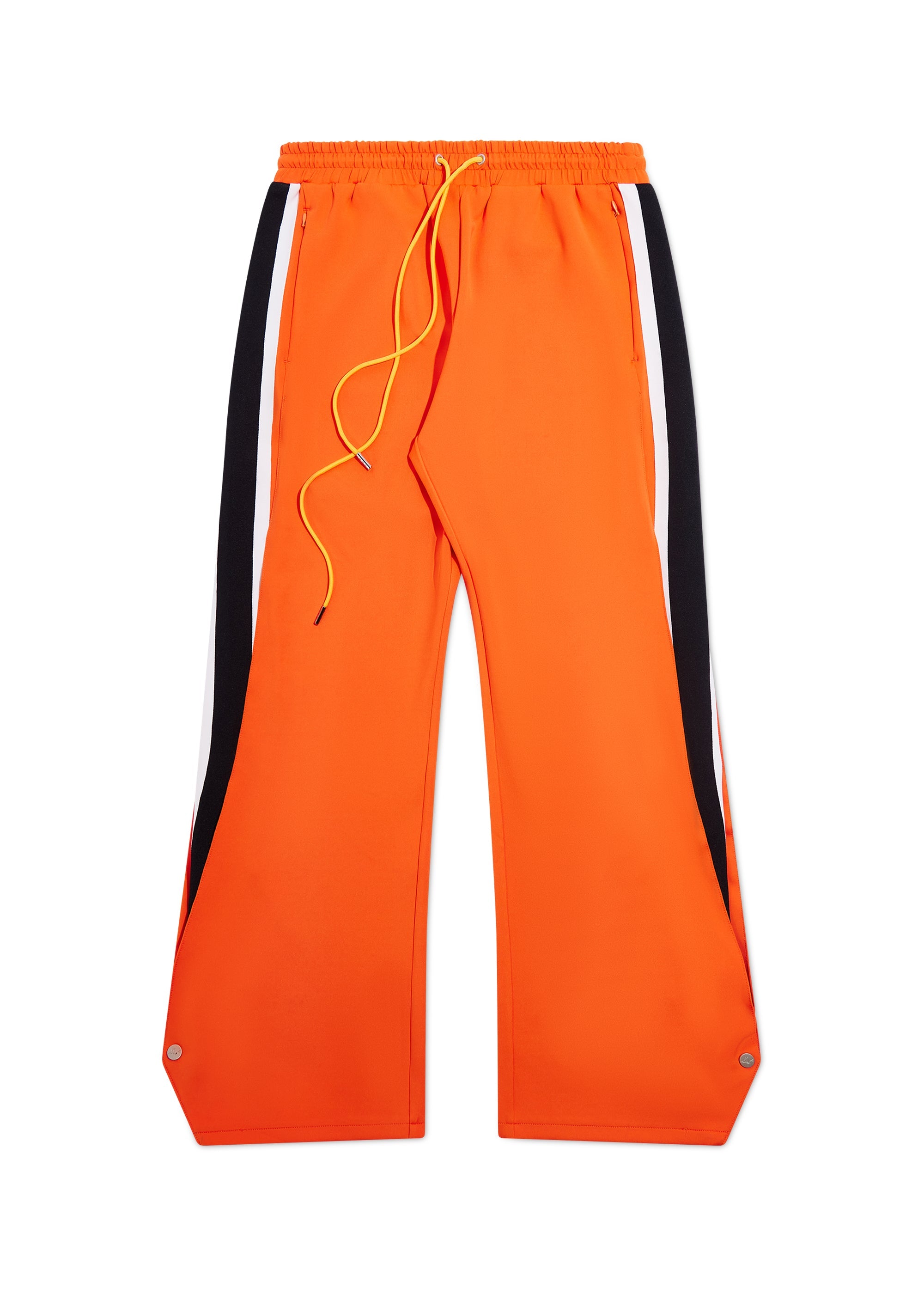 Striped Snap Pant - Neon Orange Striped Snap Pant - Neon Orange