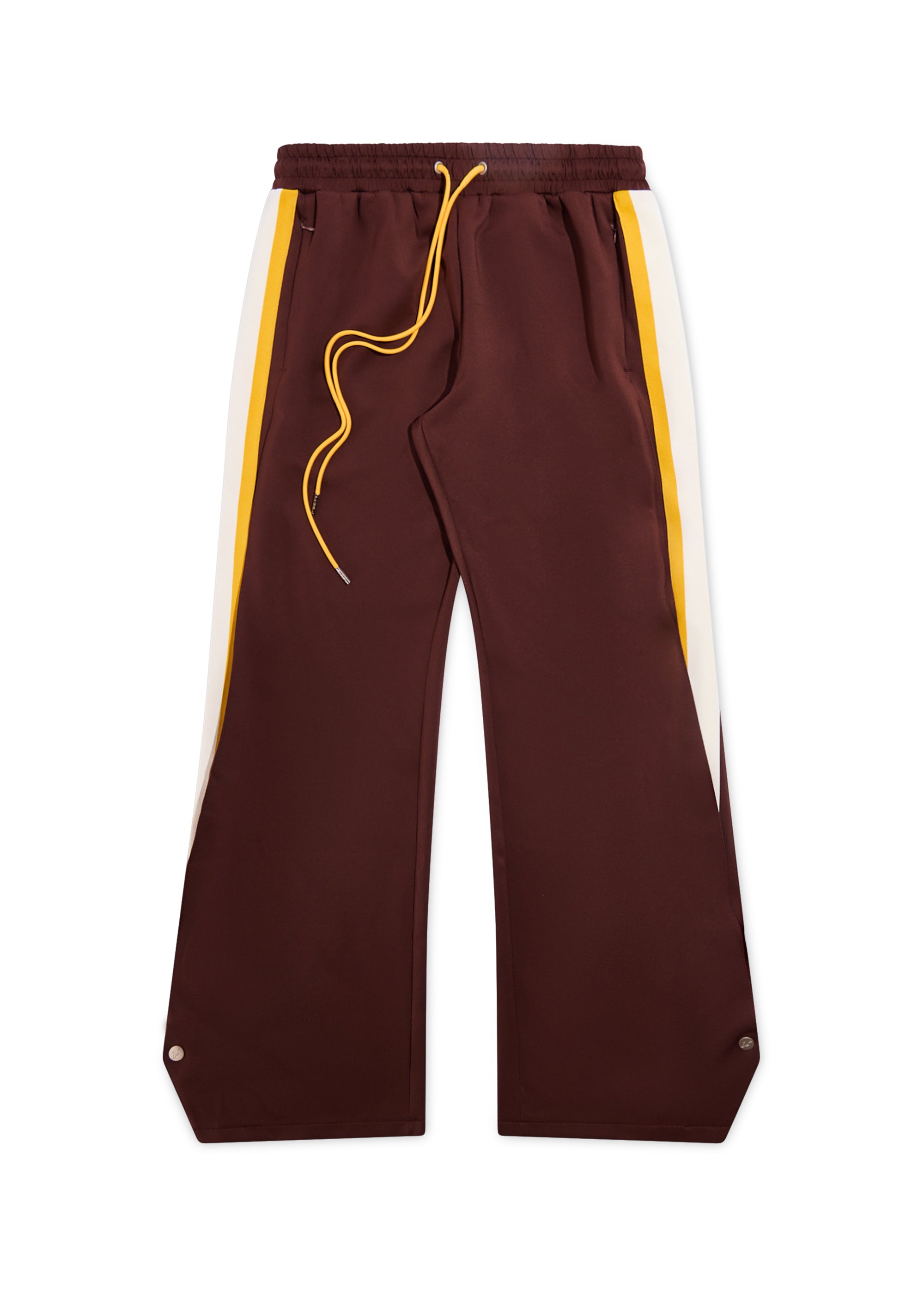 Striped Snap Pant - Brown/Yellow Striped Snap Pant - Brown/Yellow