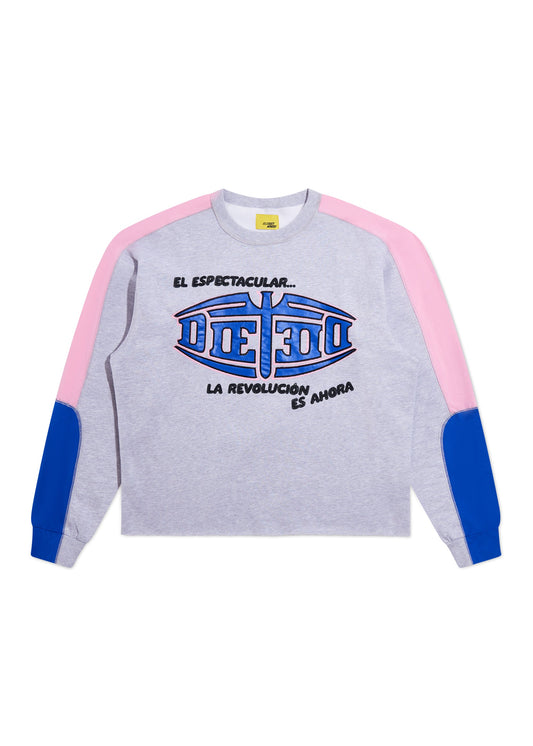 El Espectacular Panel Fleece Racer - Heather Grey