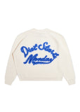 Knit Mohair Pullover - Cream/Blue Knit Mohair Pullover - Cream/Blue
