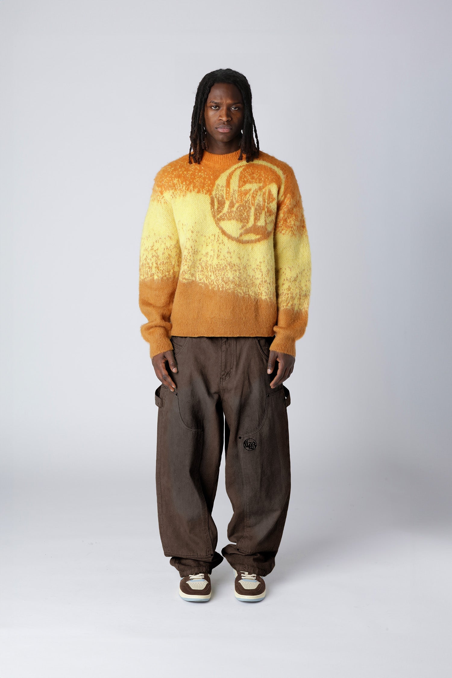 TEXTURED KNITWEAR - Yellow/Orange TEXTURED KNITWEAR - Yellow/Orange