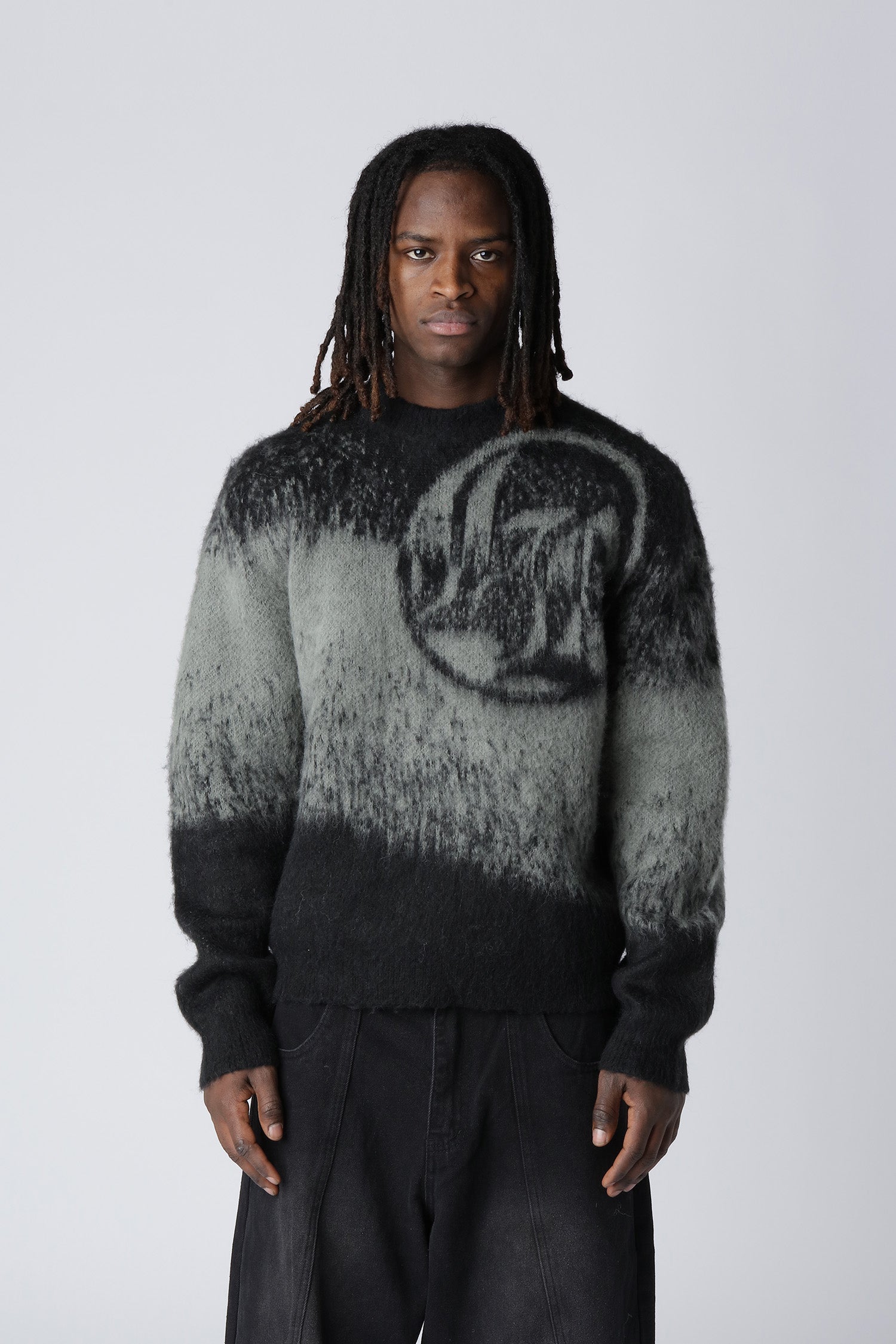 TEXTURED KNITWEAR - Black/Grey TEXTURED KNITWEAR - Black/Grey