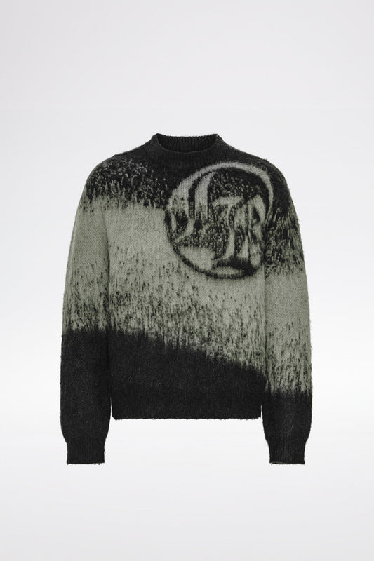 TEXTURED KNITWEAR - Black/Grey