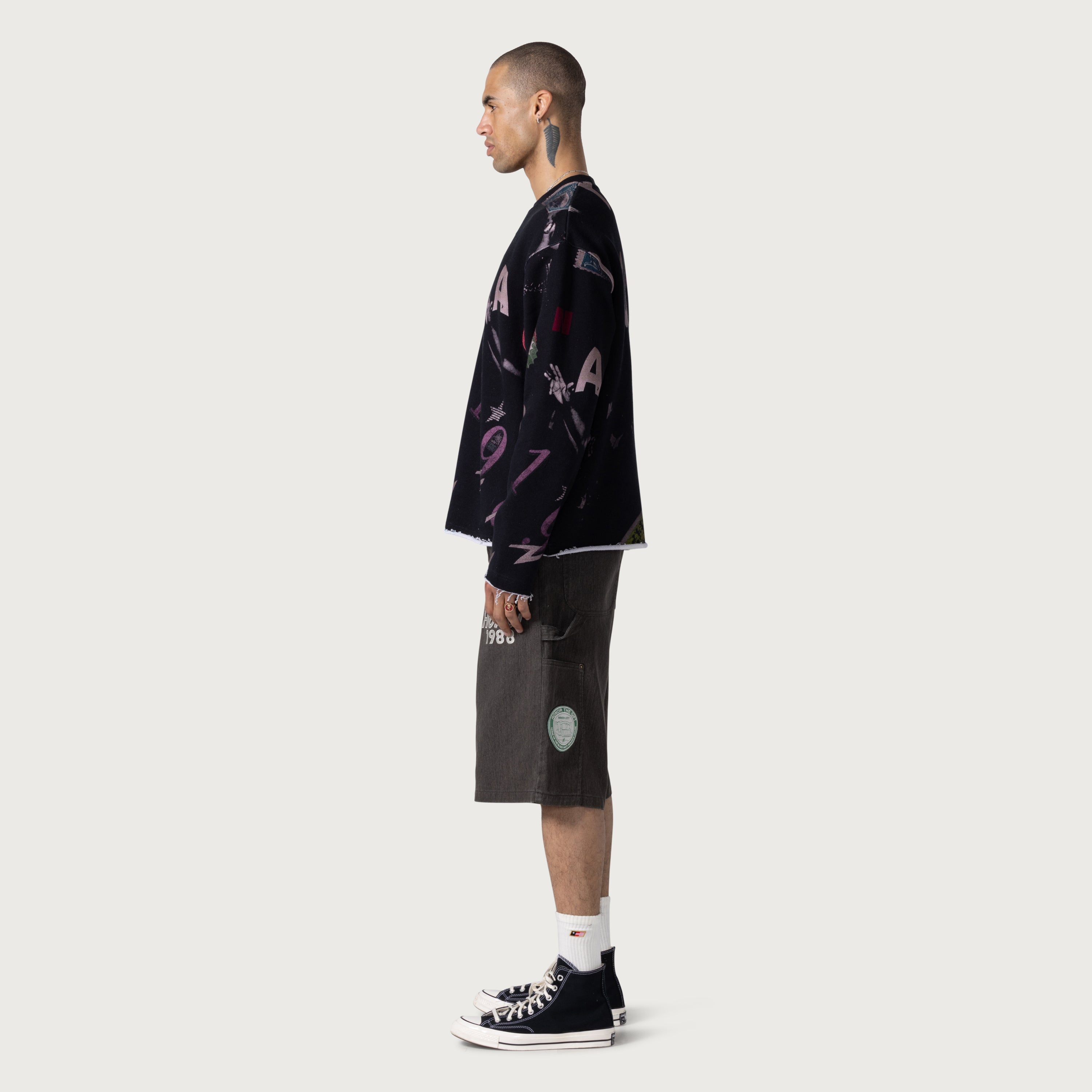 Twill Carpenter Short - Black Twill Carpenter Short - Black