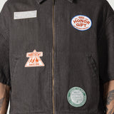 Twill Full Zip Shirt - Black Twill Full Zip Shirt - Black