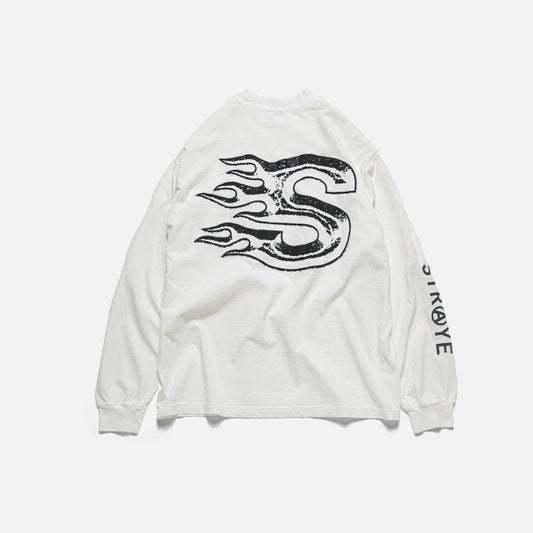 BLAZE L/S - VINTAGE WHITE / BLACK