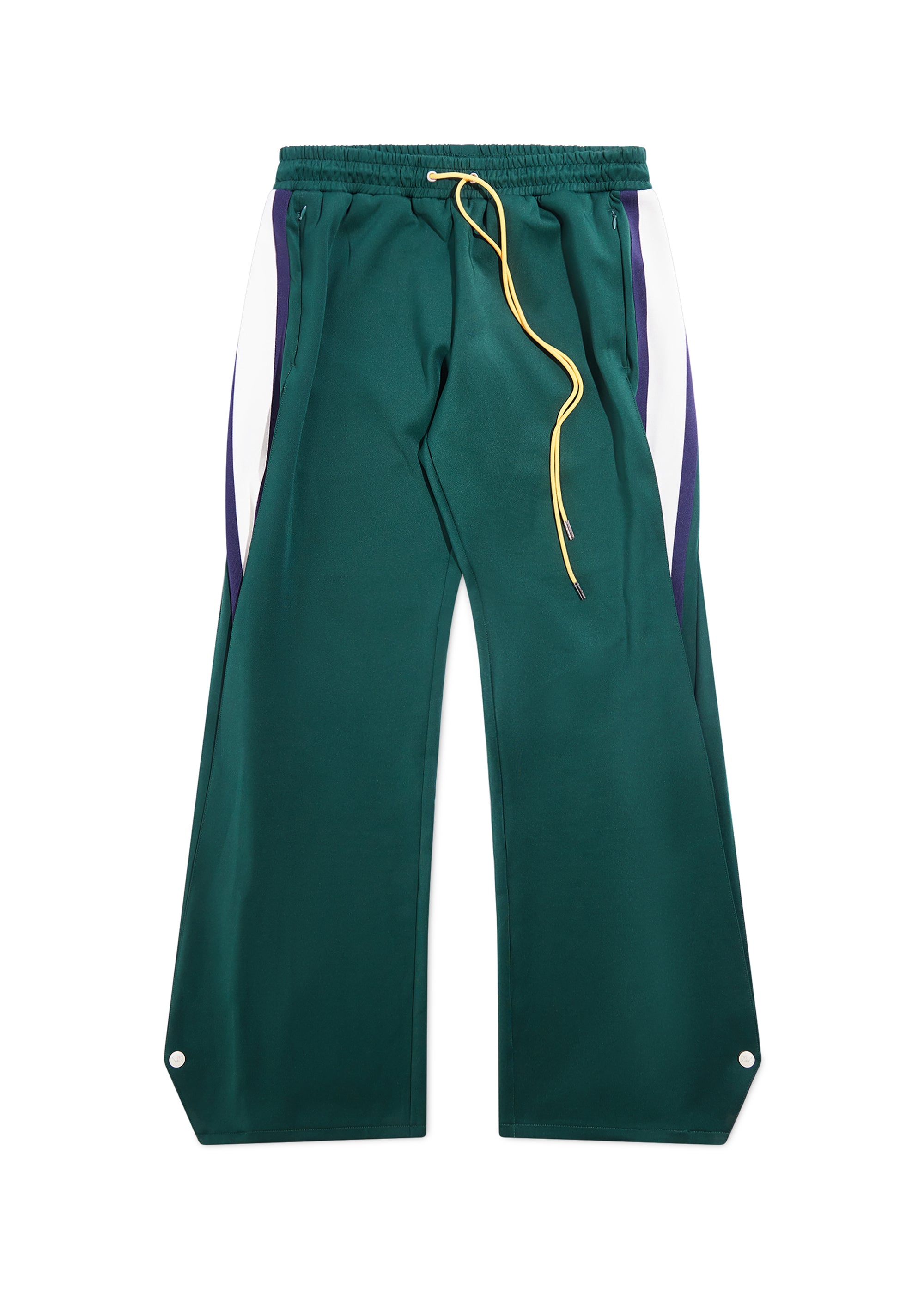 Striped Snap Pant - Hunter Green Striped Snap Pant - Hunter Green