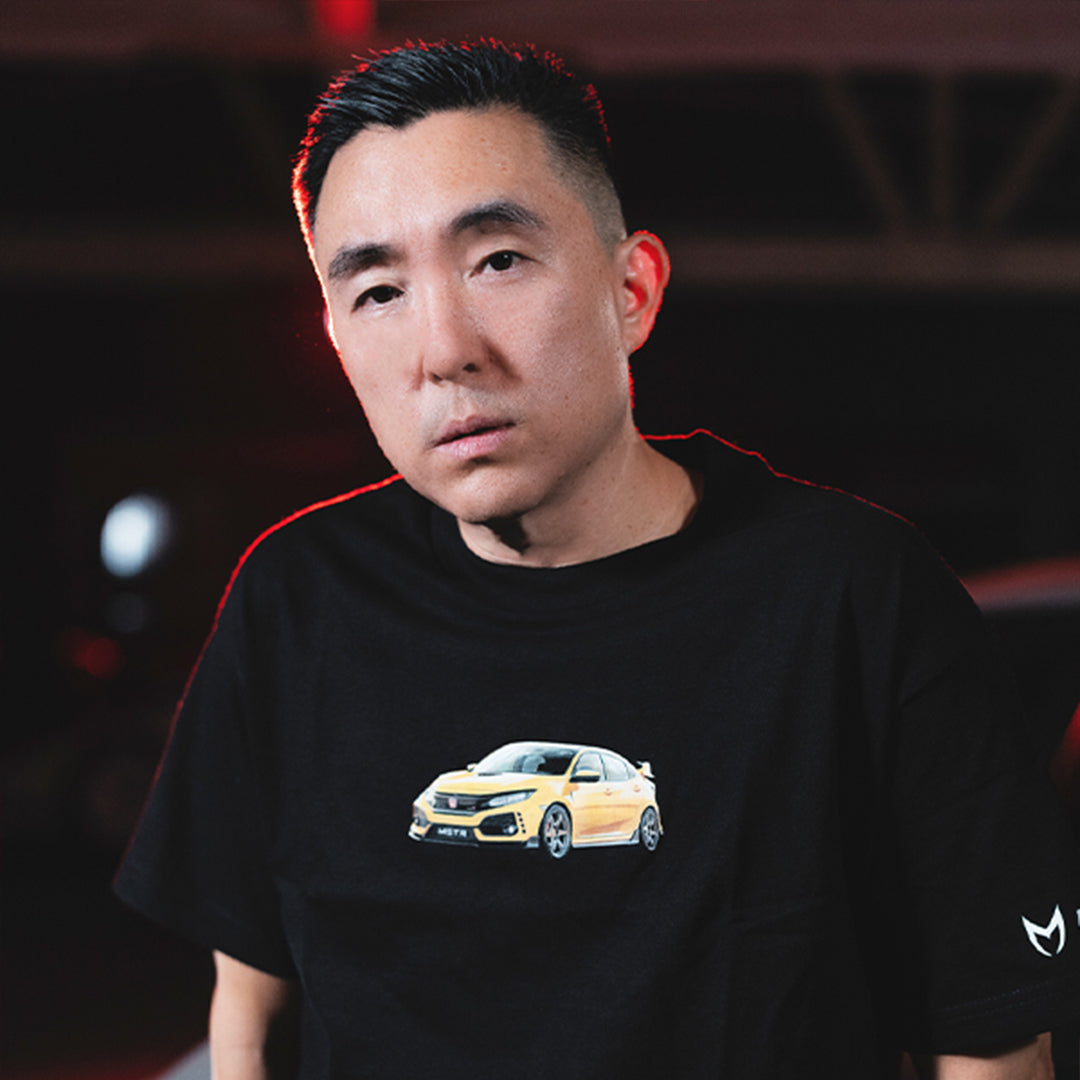 HPJ YELLOW TYPE R TEE - BLACK HPJ YELLOW TYPE R TEE - BLACK