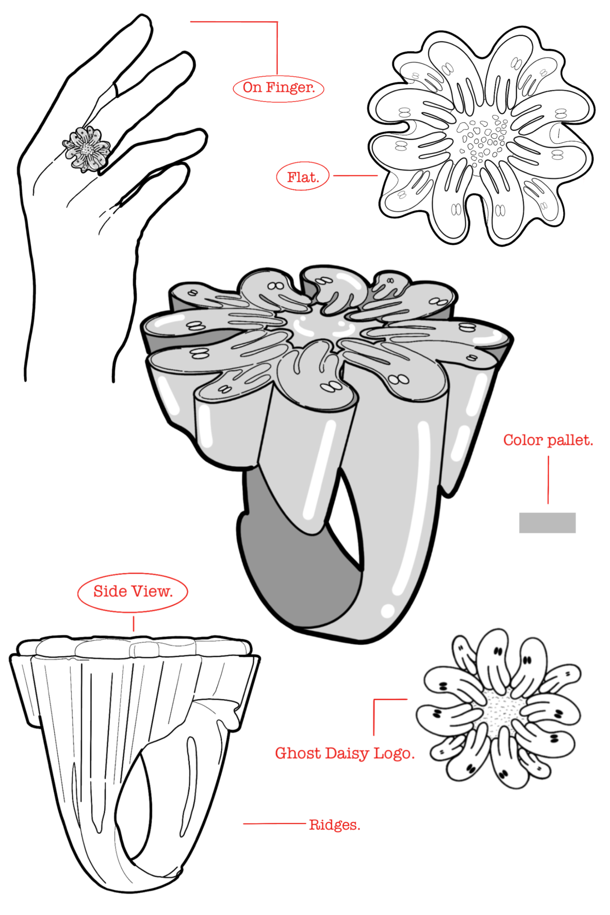 GHOST DAISY RING GHOST DAISY RING