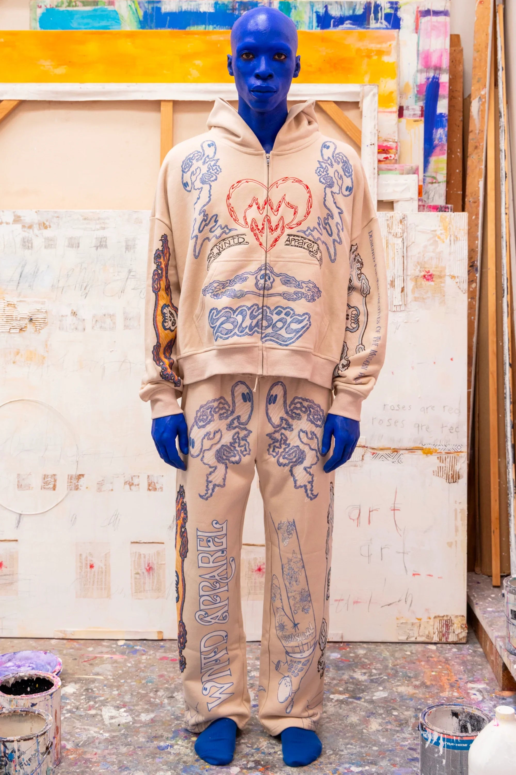 BLU BOY SKETCH SWEATPANTS BLU BOY SKETCH SWEATPANTS