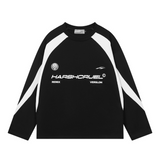 Stitching Round Neck Loose Sweater Stitching Round Neck Loose Sweater