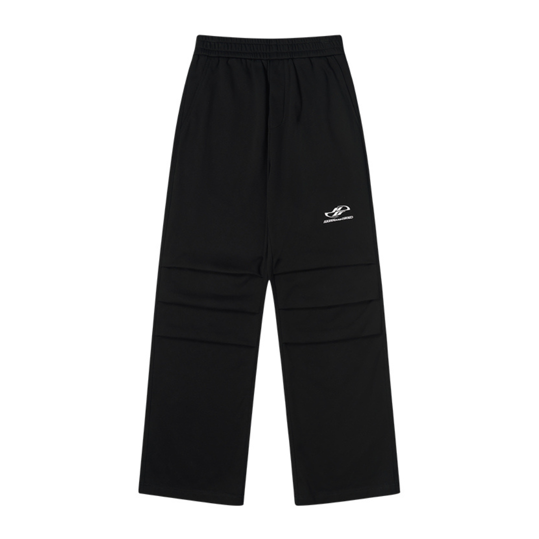 Embroidered Logo Folded Loose Sweatpants Embroidered Logo Folded Loose Sweatpants