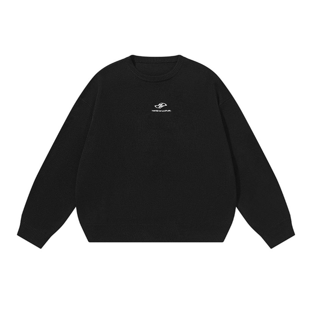 Embroidered Logo Pullover Sweater Embroidered Logo Pullover Sweater