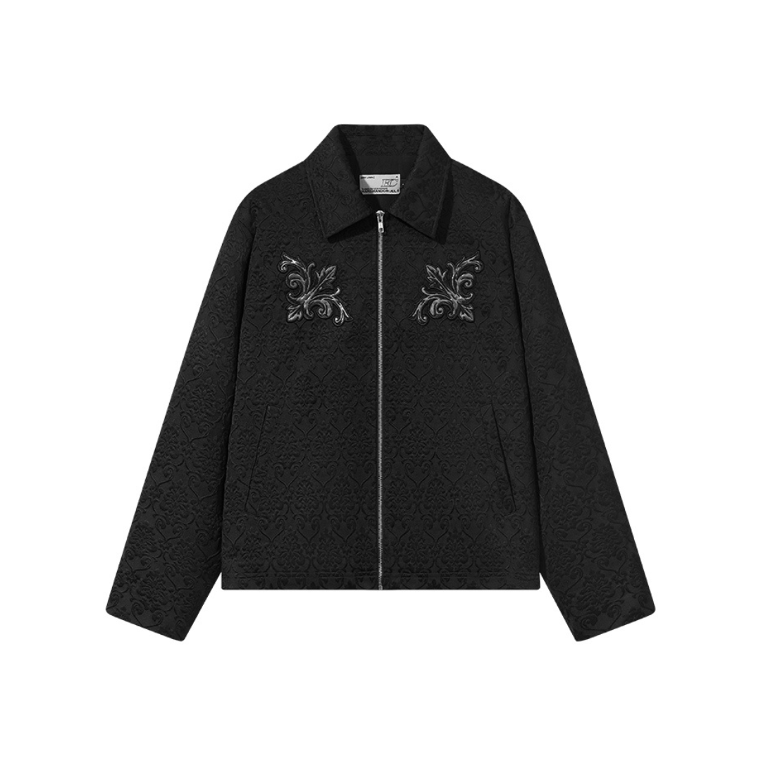 Jacquard Embroidered Patches Jacket Jacquard Embroidered Patches Jacket