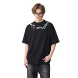 Floral Collar Embroidery Tee Floral Collar Embroidery Tee