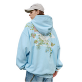 Floral Embroidery Logo Hoodie Floral Embroidery Logo Hoodie