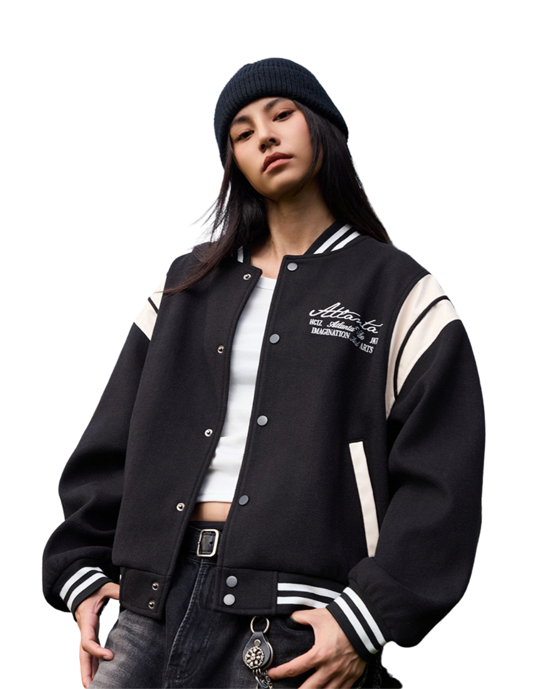 Vintage Pearl Embroidered Varsity Jacket Vintage Pearl Embroidered Varsity Jacket