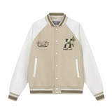 Floral Embroidery Varsity Jacket Floral Embroidery Varsity Jacket