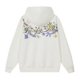 Colorful Floral Embroidery Pullover Hoodie Colorful Floral Embroidery Pullover Hoodie