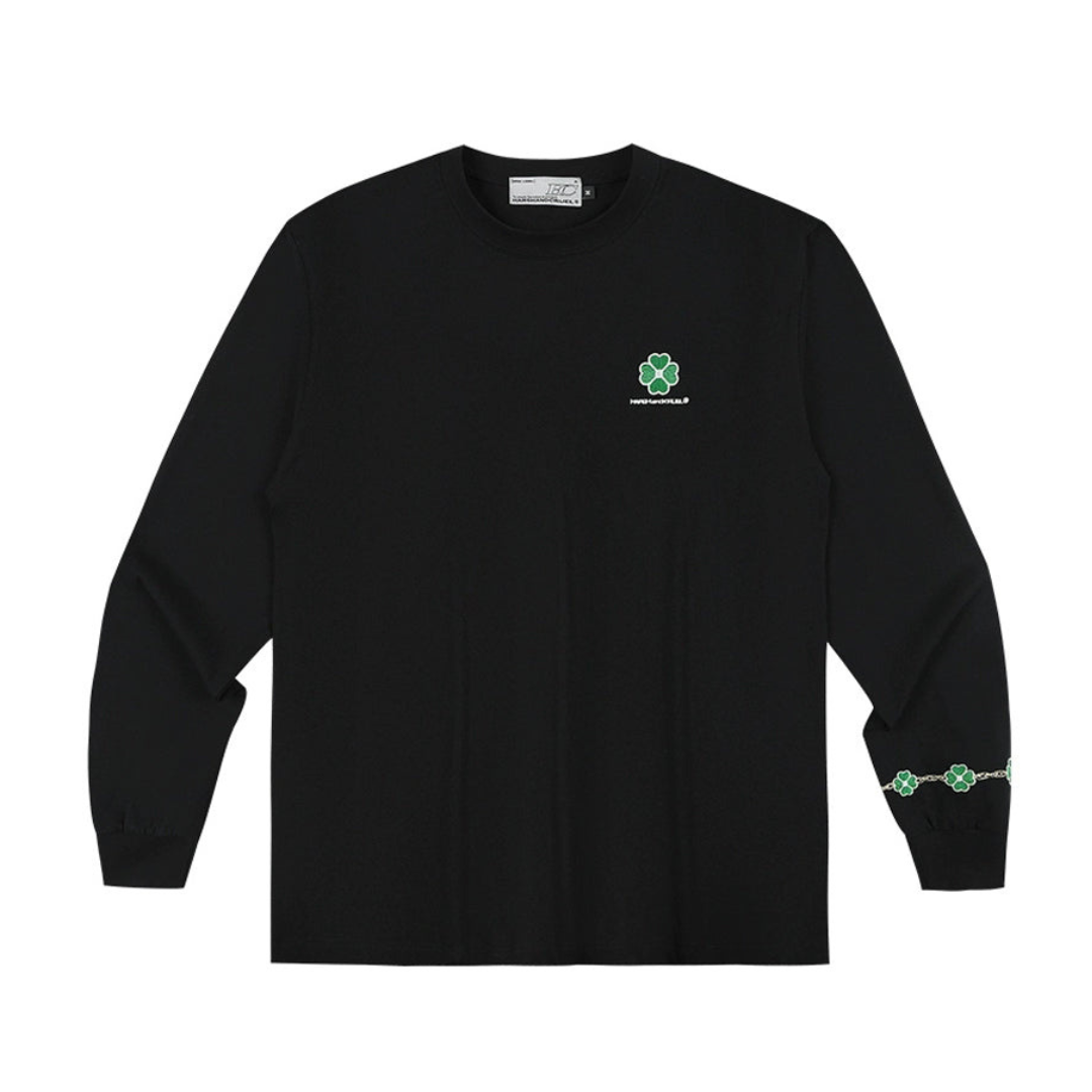 Clover Embroidery Long Sleeve Tee Clover Embroidery Long Sleeve Tee