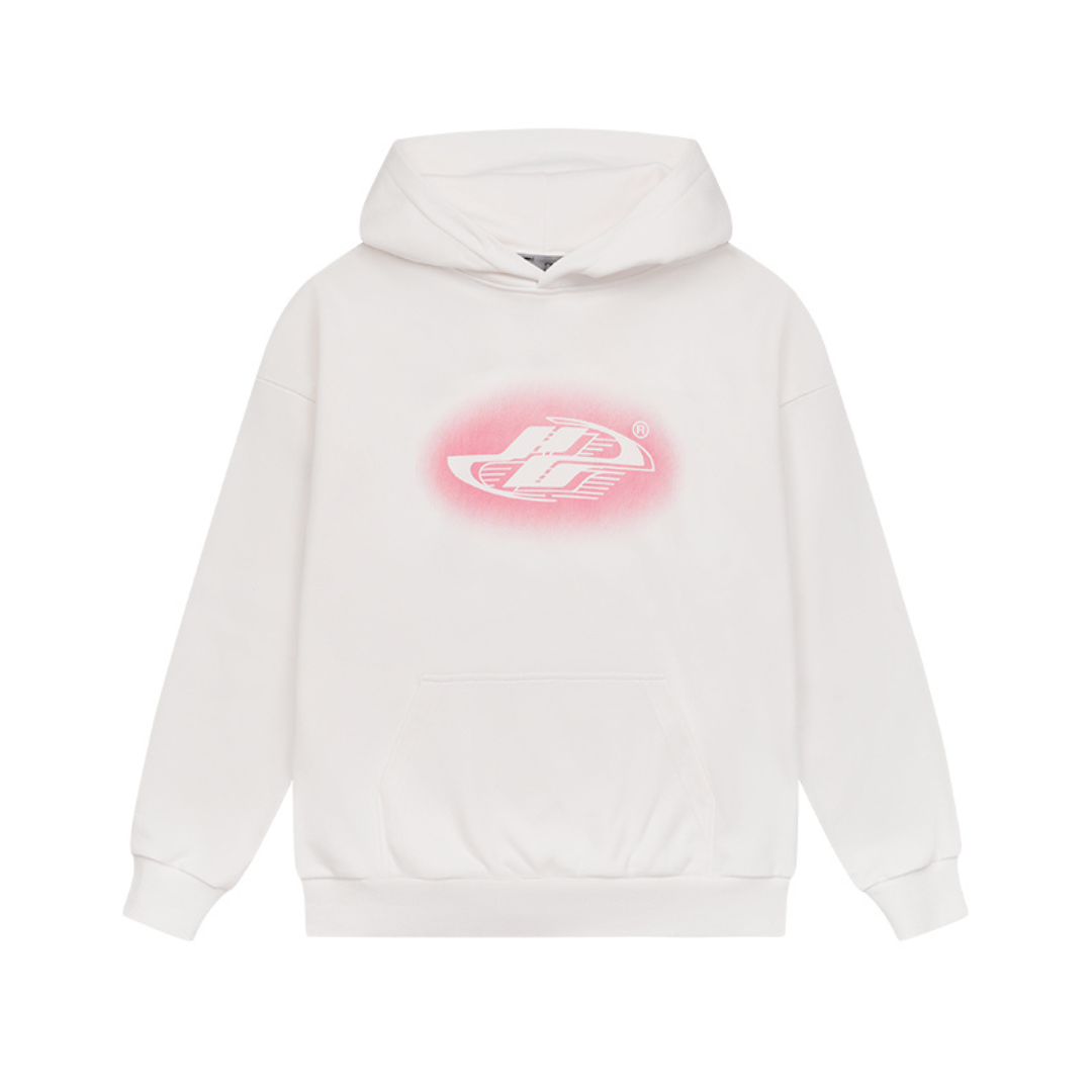 Gradient Ink Jet Dynamic Logo Printed Hoodie Gradient Ink Jet Dynamic Logo Printed Hoodie