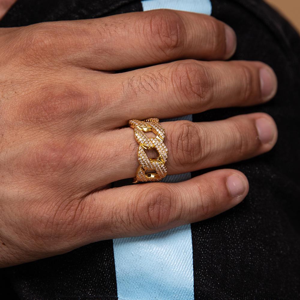 Diamond Cuban Ring 10mm Diamond Cuban Ring 10mm