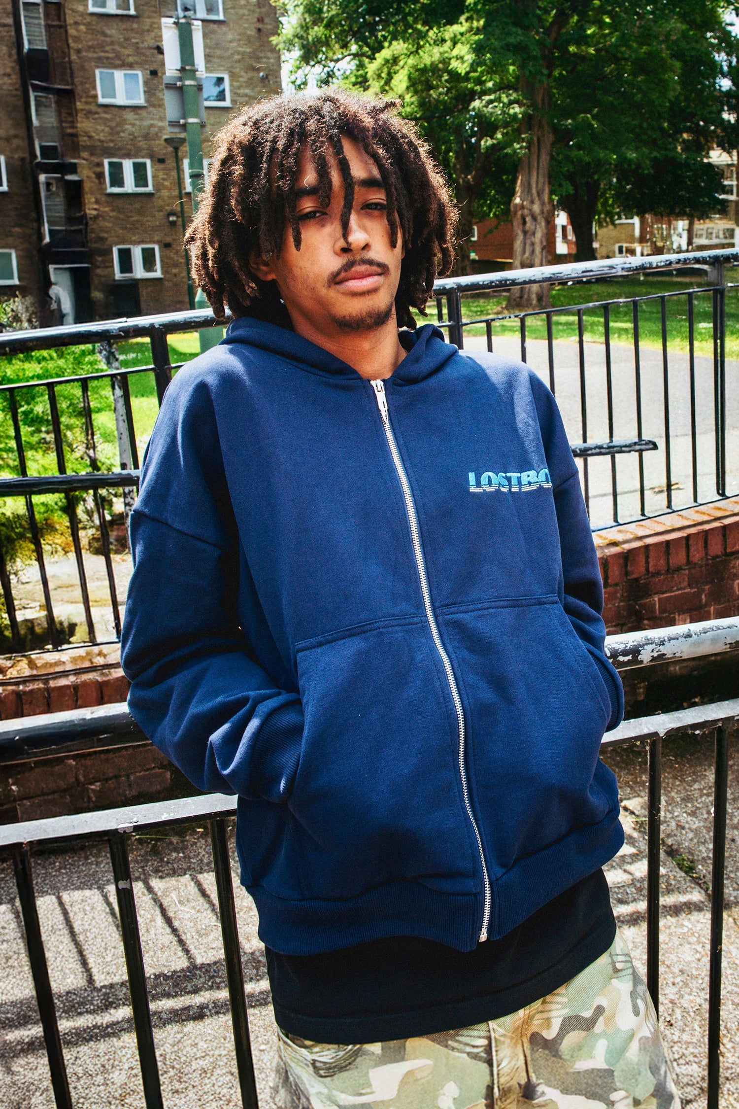 ZIP HOODIE - Navy ZIP HOODIE - Navy