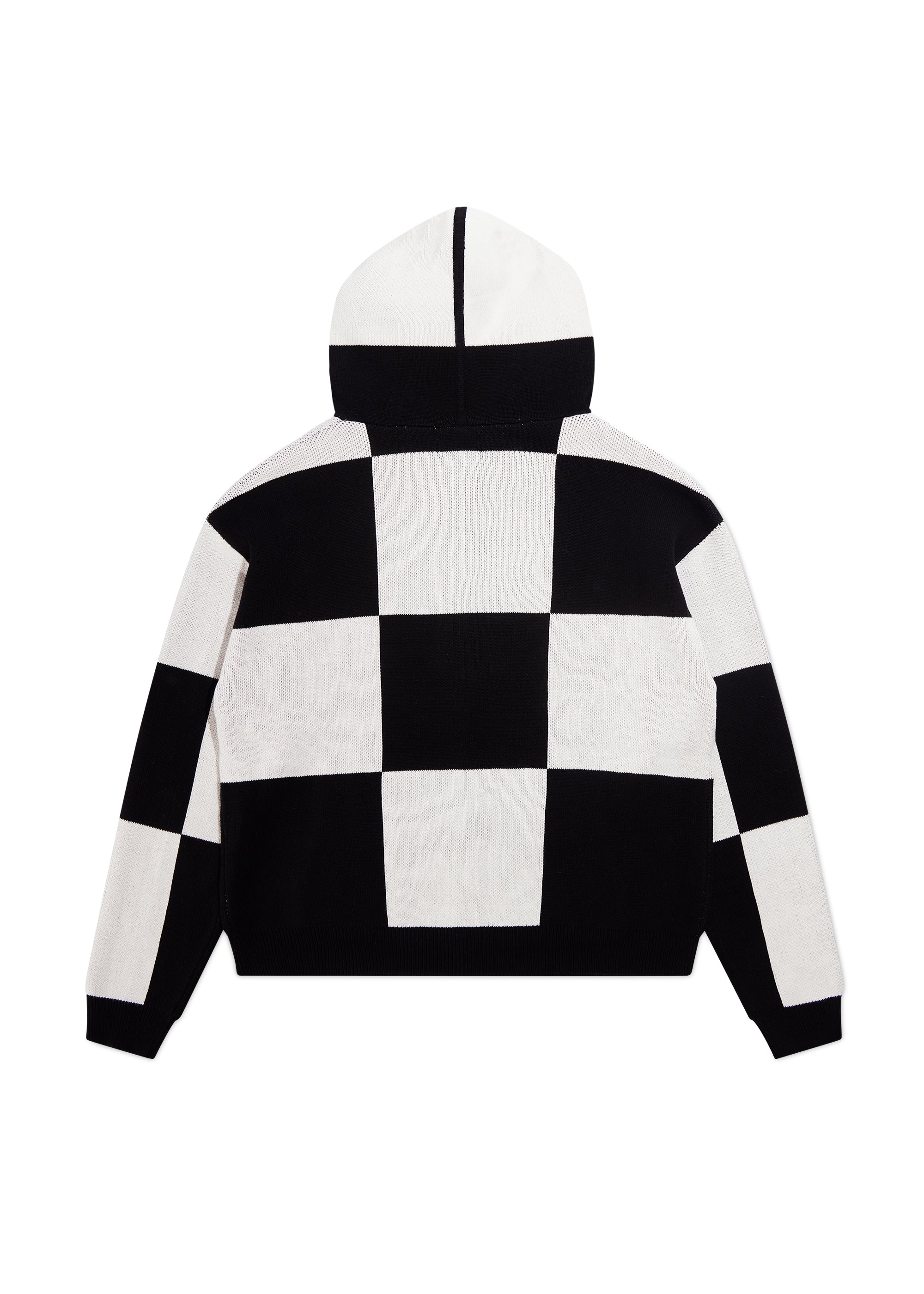 Checkered Jacquard Full Zip - Black Checkered Jacquard Full Zip - Black