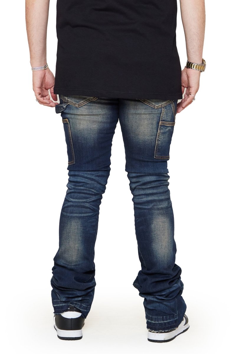 “ACHILLES”  SUPER STACKED FLARE JEAN DK.VINTAGE “ACHILLES”  SUPER STACKED FLARE JEAN DK.VINTAGE