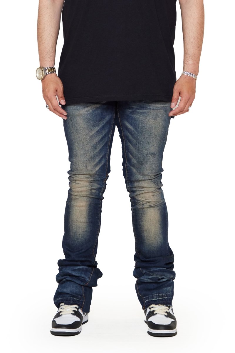 “ACHILLES”  SUPER STACKED FLARE JEAN DK.VINTAGE “ACHILLES”  SUPER STACKED FLARE JEAN DK.VINTAGE
