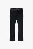 "AGENT” STACKED FLARE JEAN BLACK "AGENT” STACKED FLARE JEAN BLACK