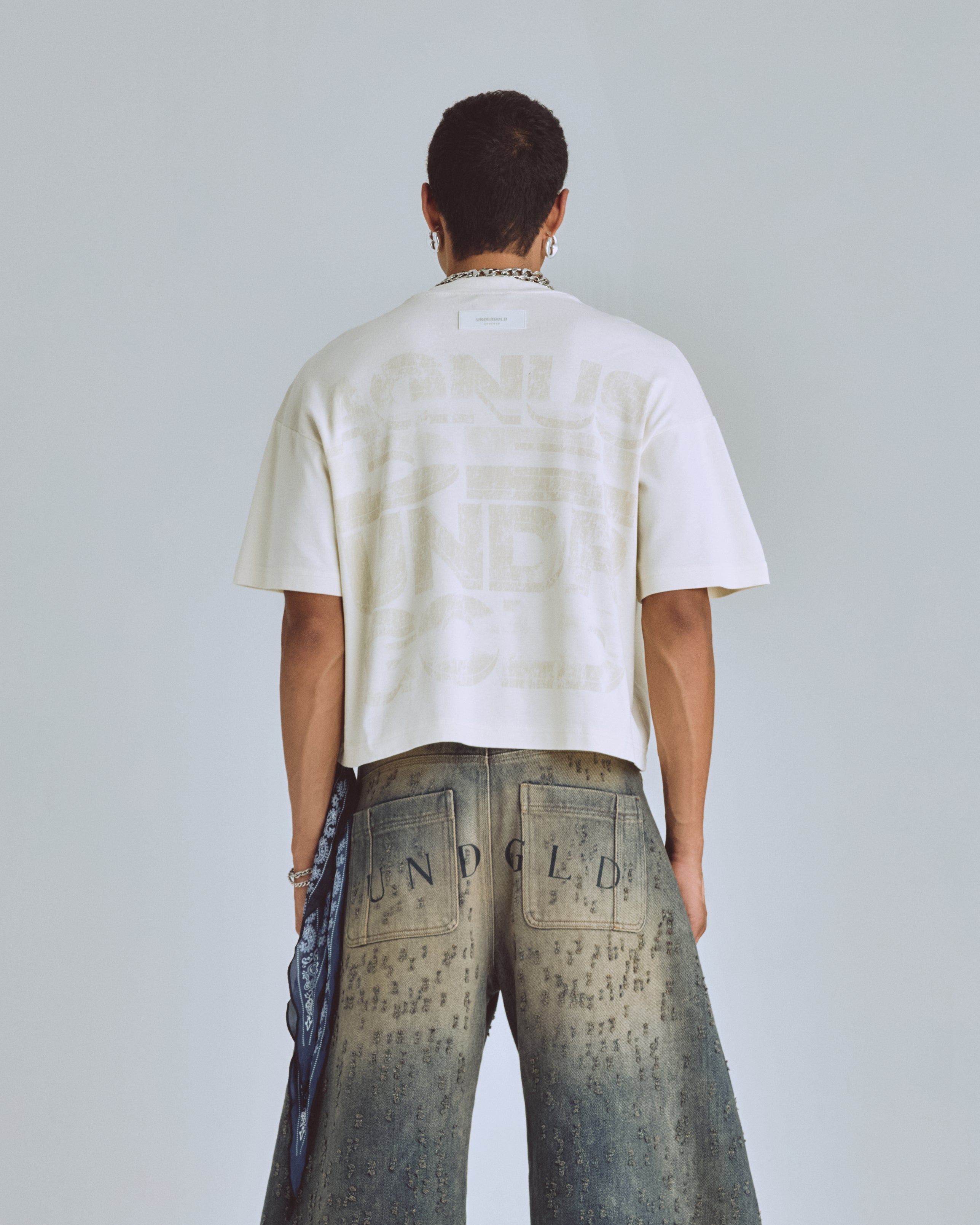 Agnus Dei Chrome Boxy Fit Tshirt Cream Agnus Dei Chrome Boxy Fit Tshirt Cream