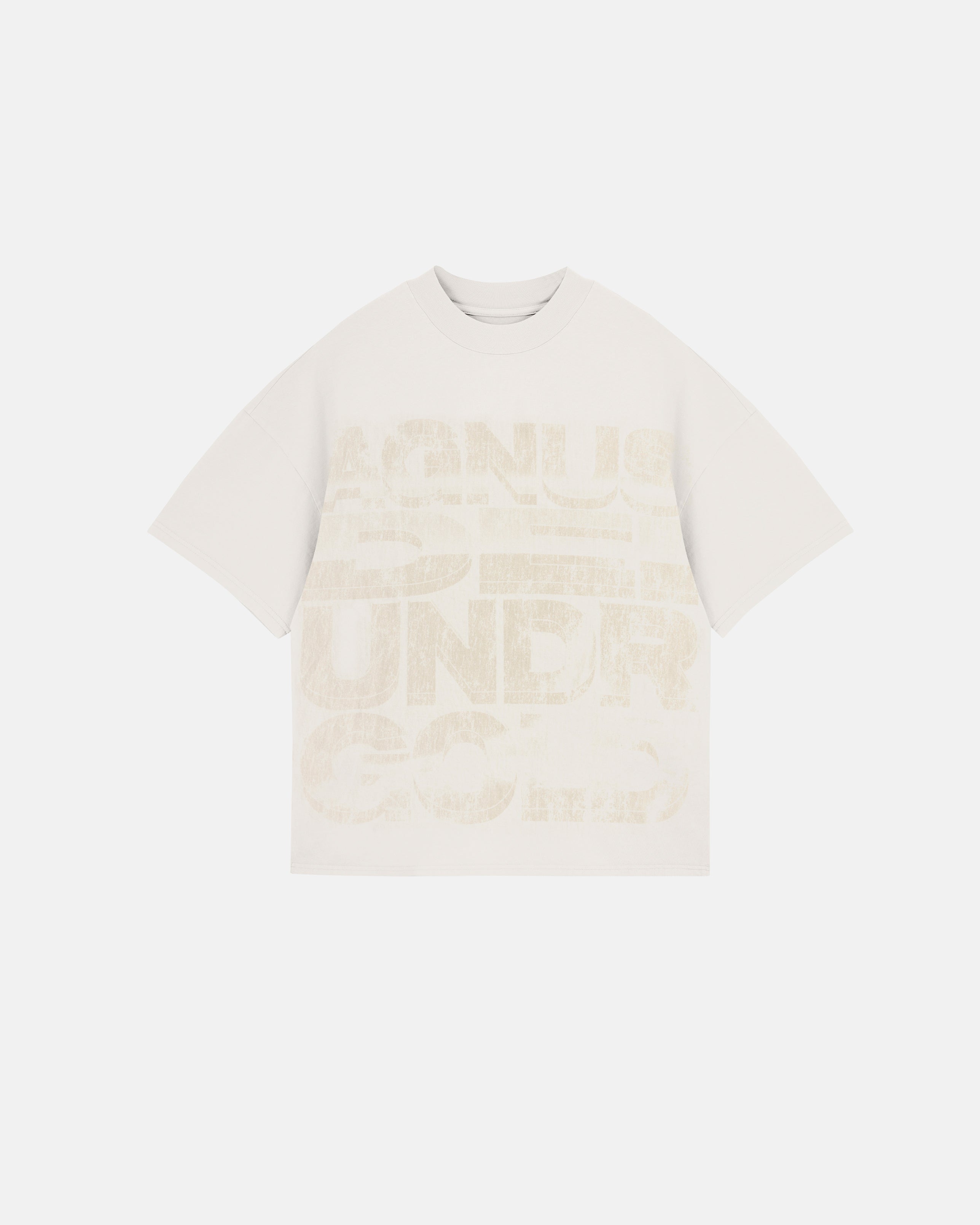 Agnus Dei Chrome Boxy Fit Tshirt Cream Agnus Dei Chrome Boxy Fit Tshirt Cream