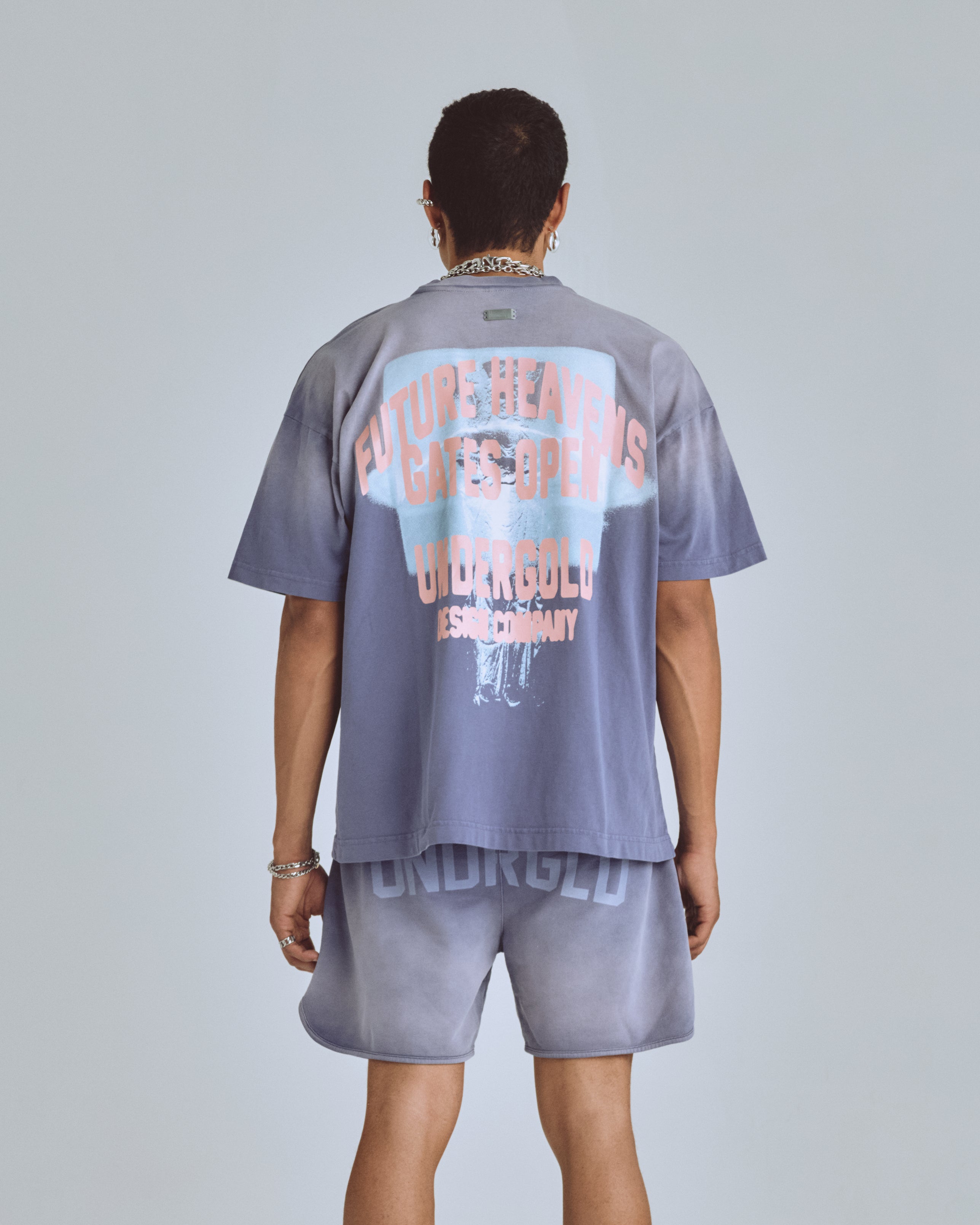 Agnus Dei Future Heavens Tshirt Faded Purple Agnus Dei Future Heavens Tshirt Faded Purple