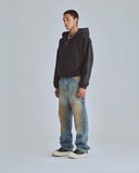 Agnus Dei Goth Half Zip Up Hoodie Vintage Black Agnus Dei Goth Half Zip Up Hoodie Vintage Black