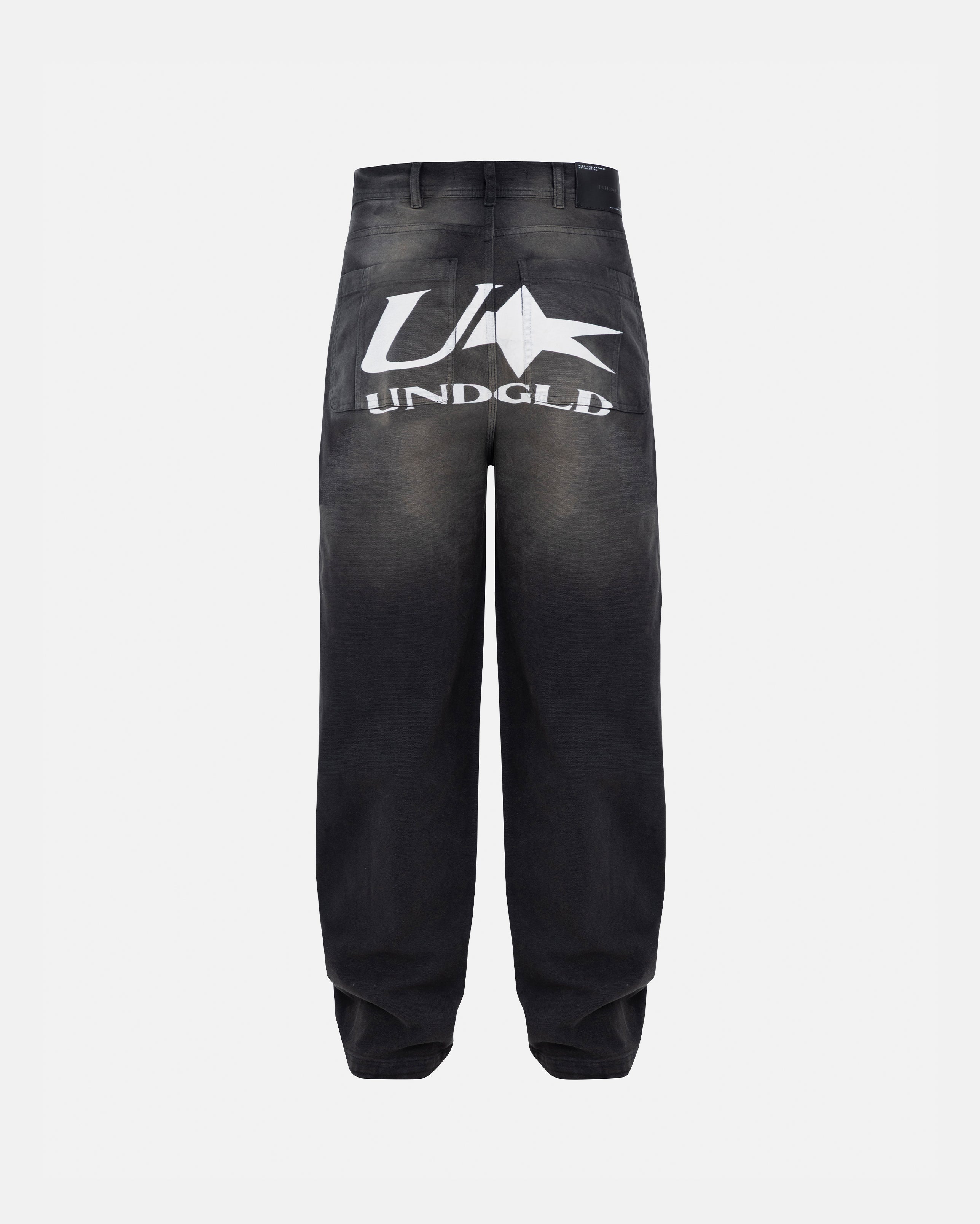 Agnus Dei U Star Wide Jean Dirty Black Agnus Dei U Star Wide Jean Dirty Black