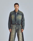 Agnus Dei Undrgld Ripped Jacket Dirty Blue Agnus Dei Undrgld Ripped Jacket Dirty Blue