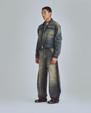 Agnus Dei Undrgld Ripped Jacket Dirty Blue Agnus Dei Undrgld Ripped Jacket Dirty Blue