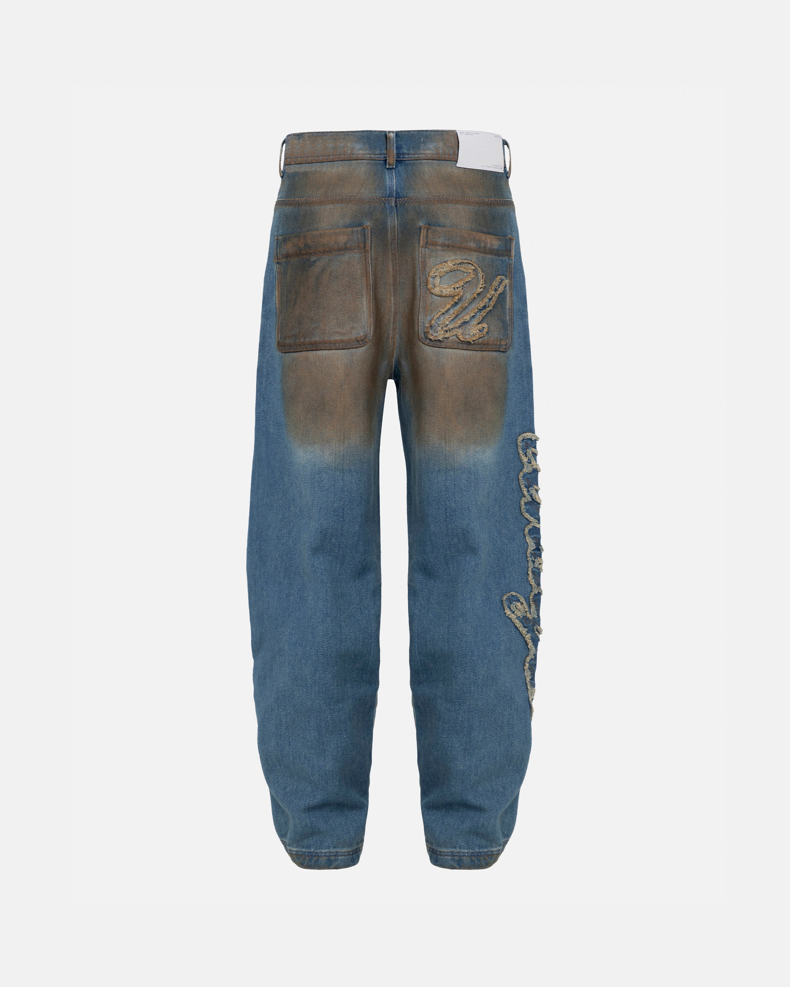 Agnus Dei Undrgld Wide Jean Muddy Blue Agnus Dei Undrgld Wide Jean Muddy Blue