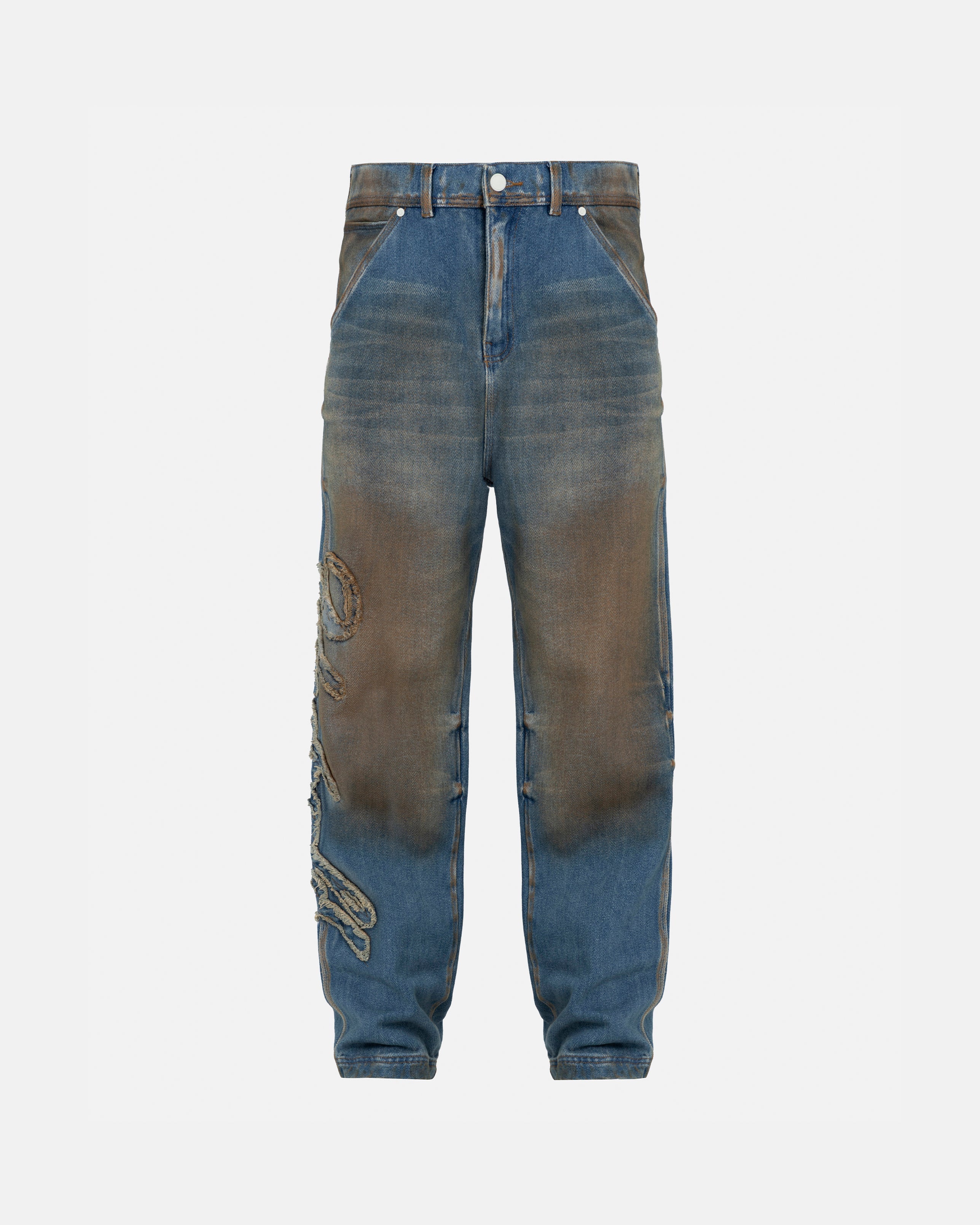Agnus Dei Undrgld Wide Jean Muddy Blue Agnus Dei Undrgld Wide Jean Muddy Blue