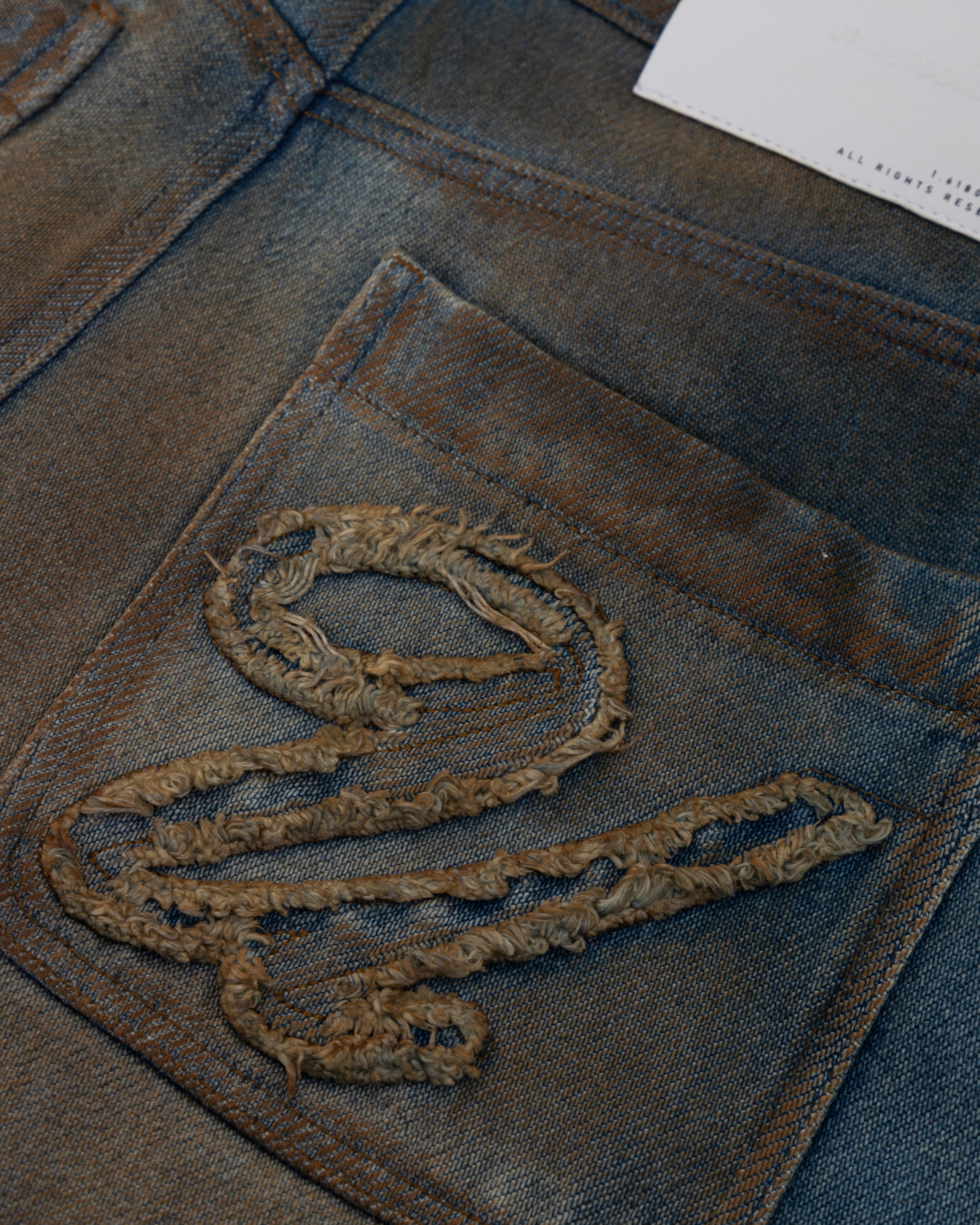 Agnus Dei Undrgld Wide Jean Muddy Blue Agnus Dei Undrgld Wide Jean Muddy Blue