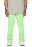 “ALPHA” STACKED FLARE JEAN LT.GREEN “ALPHA” STACKED FLARE JEAN LT.GREEN