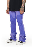 “ALPHA"  STACKED FLARE JEAN PURPLE-BLUE “ALPHA"  STACKED FLARE JEAN PURPLE-BLUE