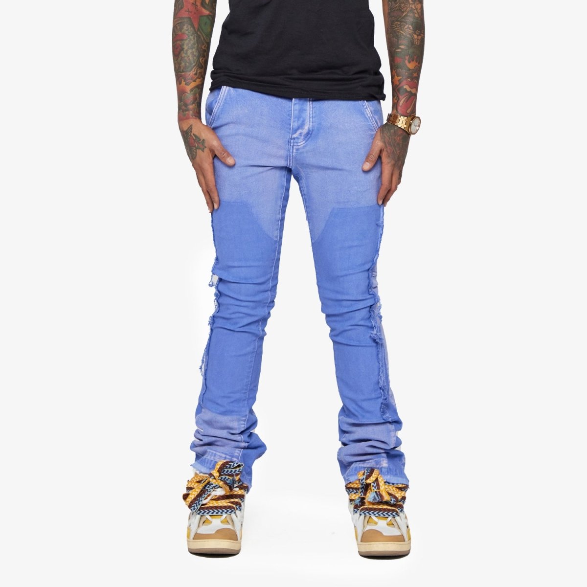 “ALPHA" STACKED FLARE PURPLE “ALPHA" STACKED FLARE PURPLE