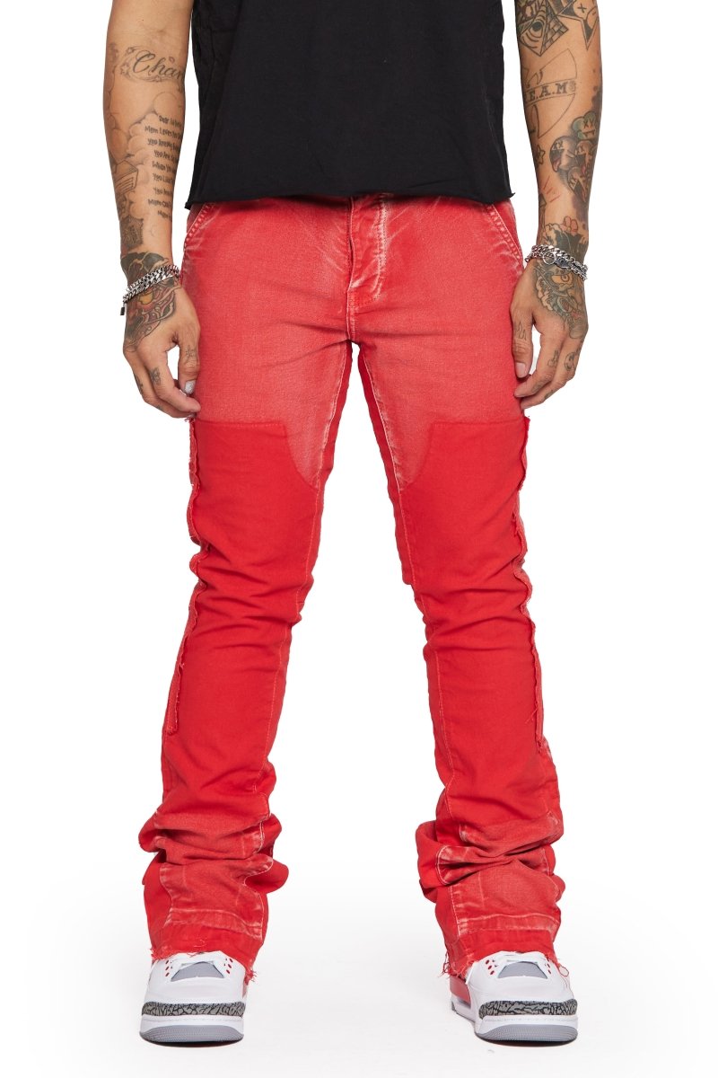 “ALPHA" STACKED FLARE RED “ALPHA" STACKED FLARE RED