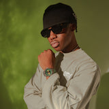 AM1055SS - AMBASSADOR SILVER / DOOM GREEN WATCH AM1055SS - AMBASSADOR SILVER / DOOM GREEN WATCH